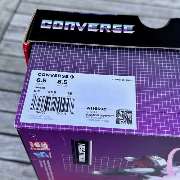 Converse x Transformers Chuck Taylor All Star High Mens Sz 6.5 Autobots A11659C - Picture 9 of 12